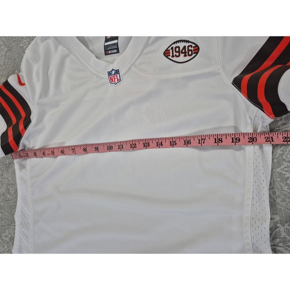 NWOT Nike NFL Cleveland Browns 1946 Jersey Football White Brown Orange Mens - Picture 6 of 6